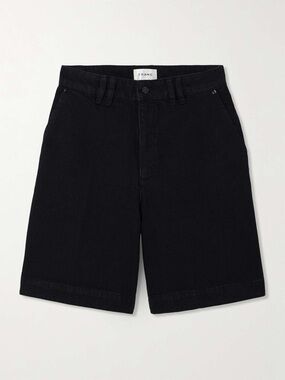 NWT Frame Trouser Denim Shorts Trouble Black Wash